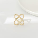 Creative Rice King Star Gold-Plated Scarf Buckle Multi-Purpose X Cross Hollow Smooth Surface Scarf Square Shawl Buckle - V.I.P Digital Presence