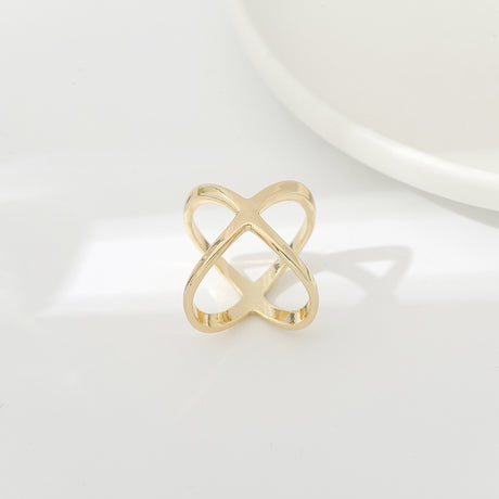 Creative Rice King Star Gold-Plated Scarf Buckle Multi-Purpose X Cross Hollow Smooth Surface Scarf Square Shawl Buckle - V.I.P Digital Presence