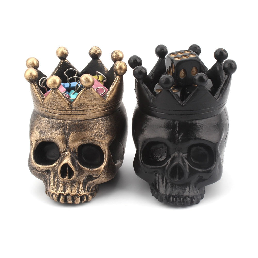 New resin crown skull candlestick candle base - V.I.P Digital Presence