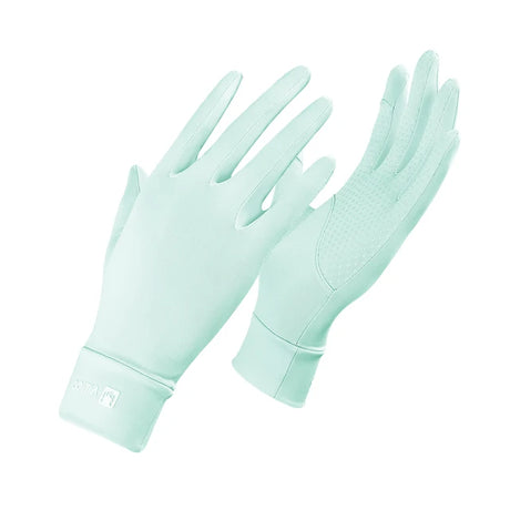 Cycling UV resistant thin breathable silicone anti slip touch screen sunscreen ice silk gloves - V.I.P Digital Presence