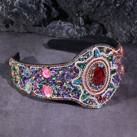 Baroque Palace Style Heavy Industries Full Diamond Hair Hoops Female - V.I.P Digital Presence