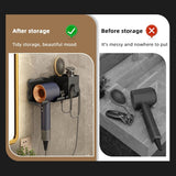 Hair Dryer Rack Bathroom Comb Shaver Face Washing Milk Wall Hanging Storage Rack - V.I.P Digital Presence