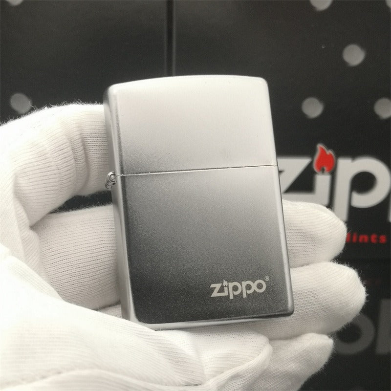 Zippo Treasure Lighter Chrome Matte Logo 205ZL - V.I.P Digital Presence
