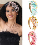 Fashionable leopard print fabric flower headband - V.I.P Digital Presence
