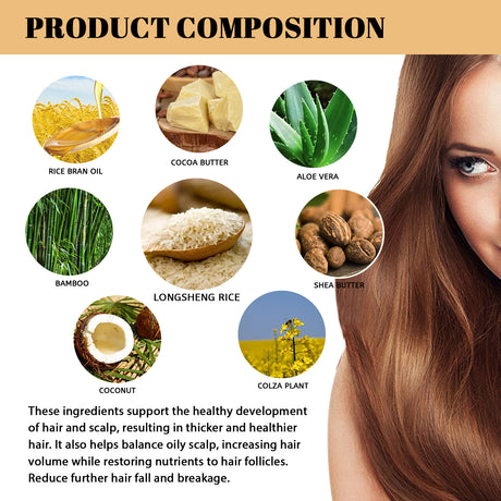 Rice Anti-Slip Shampoo Soap, Moisturizes Scalp Cleans Hair Repairs Damaged Hair And Strengthens Hair Shampoo Soap - V.I.P Digital Presence