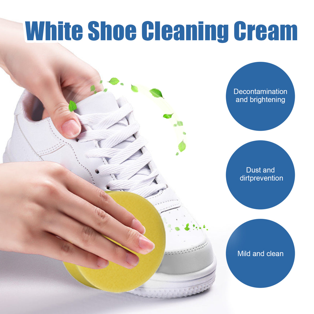 Little White Shoes Cleaning Cream, Little White Shoes Clean Stains Shoes Edge Yellow Free Wash Whitening Cleaning Cream - V.I.P Digital Presence