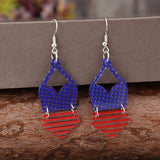 US Flag Pattern Acrylic Earrings - V.I.P Digital Presence
