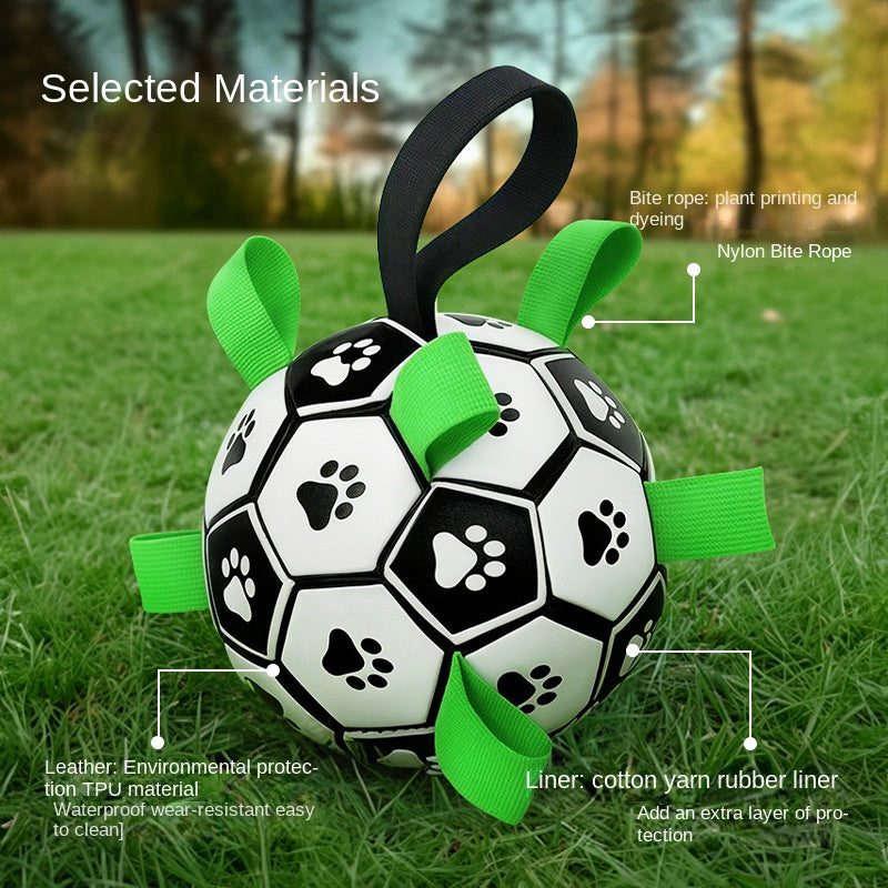 Dog Toy Ball for Teeth Cleaning and Durable Chewing Dog Soccer Ball for Outdoor Use - V.I.P Digital Presence