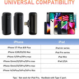 Charging case wireless lavalier microphone 1-to-2 live broadcast 2.4G noise cancelling microphone - V.I.P Digital Presence