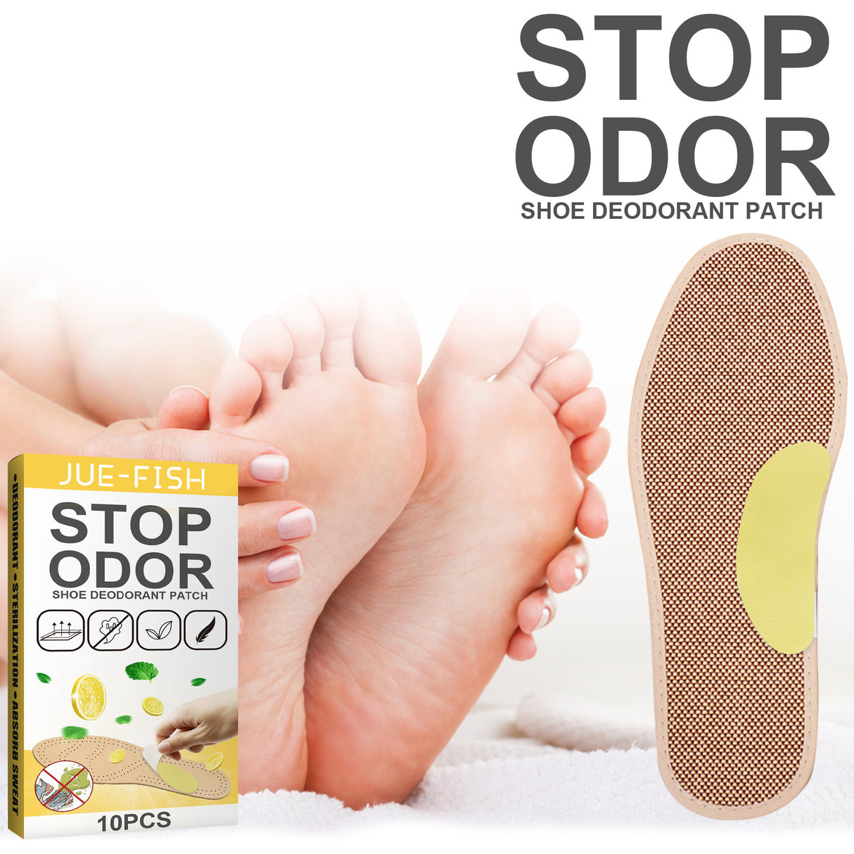 Deodorant Stickers For Shoes, Fresh, Remove Odor And Prevent Foot Odor Foot Sweat Sports Shoes Smelly Insole Sticker - V.I.P Digital Presence