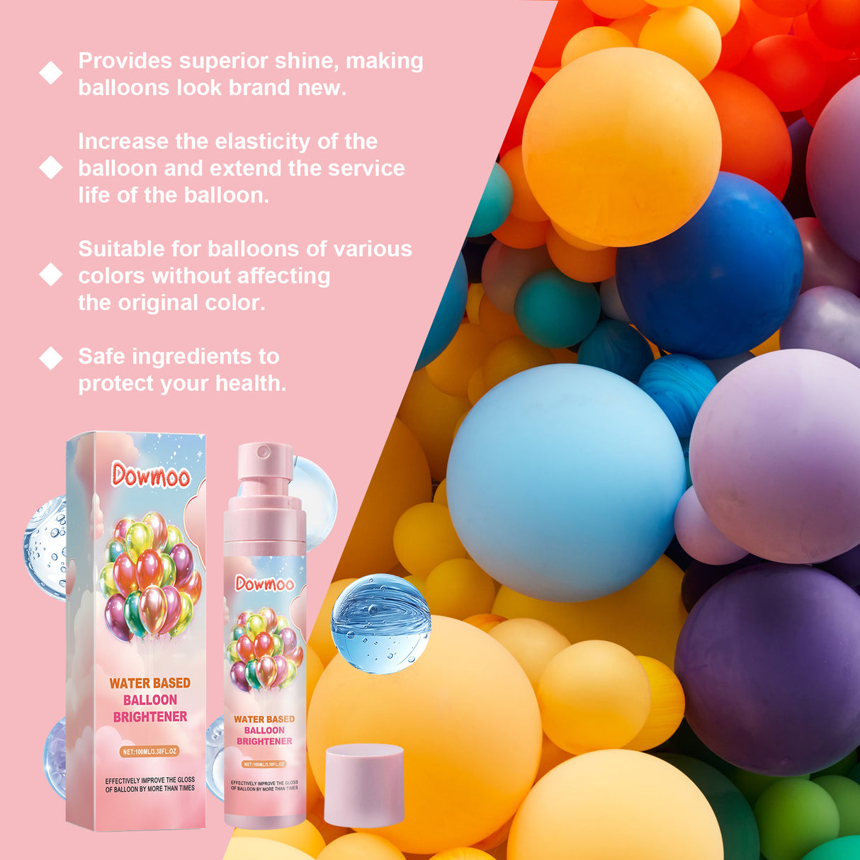Balloon Brightener Scene Balloon Decoration Appearance Boost Gloss Long-Lasting Portable Brightener - V.I.P Digital Presence