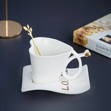 Nordic Coffee Mug Home Light Luxury Hanging Ears Love Ceramic Original Breakfast Cup Set High-value Tumbler Tea Cups Tableware - V.I.P Digital Presence