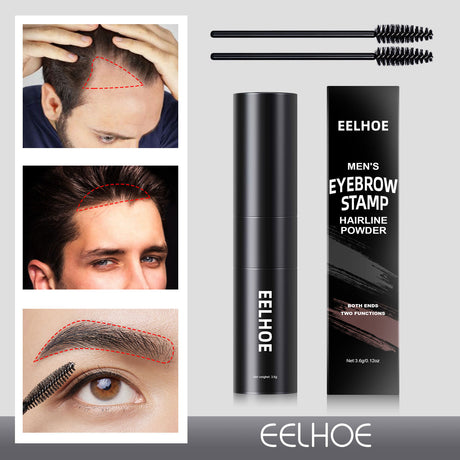 Men's Hairline Trimming Shadow Powder Replenishing Hairline Modifying Eyebrow Print Filling Hairline Artifact Portable Eyebrow Powder - V.I.P Digital Presence
