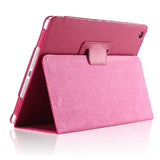 Funda con tapa automática para iPad 2, 3 y 4 de Apple, de piel sintética tipo lichi, con soporte inteligente y función atril.
