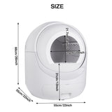 Intelligent cat litter box, automatically eliminates odors, application control, supports multiple cats with 5G and 2.4G WiFi - V.I.P Digital Presence