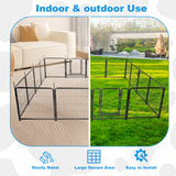 16 Panels Dog Playpen for outdoor,yard,camping,24"Height dog fence with 2 doors. - V.I.P Digital Presence