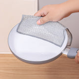 Steel Wire Dishcloth for Home Use, Non-Greasy Steel Wool Scrubbing Cloth, Kitchen Cleaning Cloth, Easy to Clean Silver Wire Rag - V.I.P Digital Presence