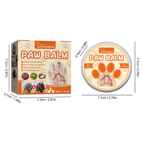 Pet Moisturizing Claw Balm for Cats and Dogs Deeply Moisturizing Foot Pad Care Cream - V.I.P Digital Presence