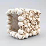 Square small skull pen holder storage desktop storage bucket home storage potted plants - V.I.P Digital Presence
