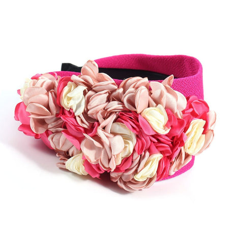 Fashionable design with three-dimensional flower headbands on the side - V.I.P Digital Presence