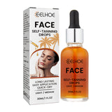 Face Self-Tanning Drops, Natural Fashion Wheat Bronzer Moisturizing Skin Anti-Sunburn Solution - V.I.P Digital Presence