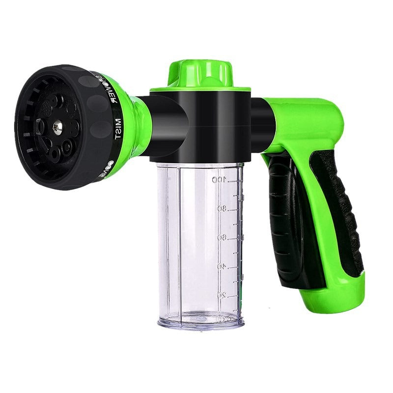 Garden household portable garden hose car wash water gun 8-function plastic gram adjustable nozzle high-pressure foam water gun - V.I.P Digital Presence