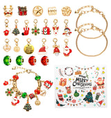 DIY creative children's bracelet jewelry 24-grid calendar Christmas holiday surprise blind box silver set - V.I.P Digital Presence