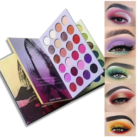 Makeup Cosmetic Tool Kit 72 Colors Pressed Glitter Eyeshadow High Pigmented Eyeshadow Palette - V.I.P Digital Presence