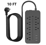 FlatCharge 8-Outlet Power Strip