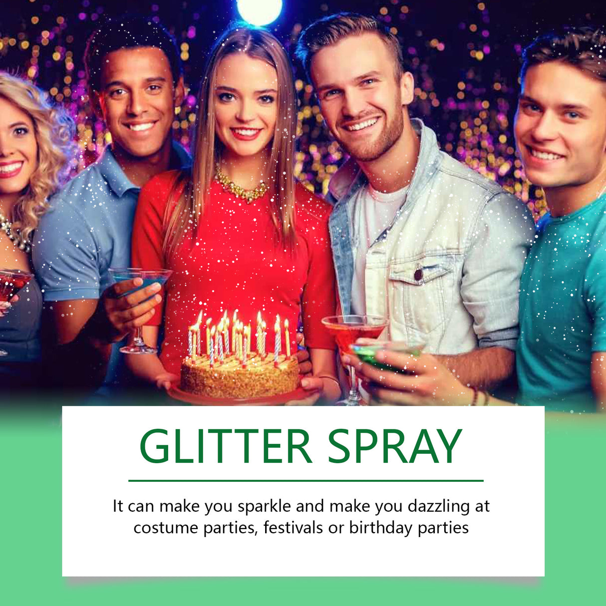 Color Brightening Glitter Spray, Party Hair Body Spray Shimmer Highlight Brightening Glitter Spray - V.I.P Digital Presence
