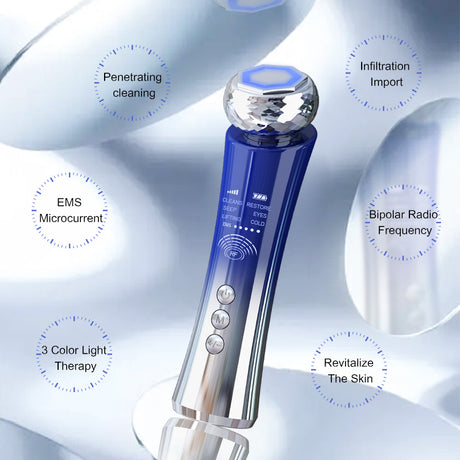 Portable Microcurrent Facial Device Lifting Tighten Wrinkle Removal Skin Care Whitening Handheld Facial Massager - V.I.P Digital Presence