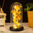 Valentine's Mother's Day Gift: Three Glass Cover Gold Foil Roses Ornament, Eternal Flower LED Night Light - V.I.P Digital Presence