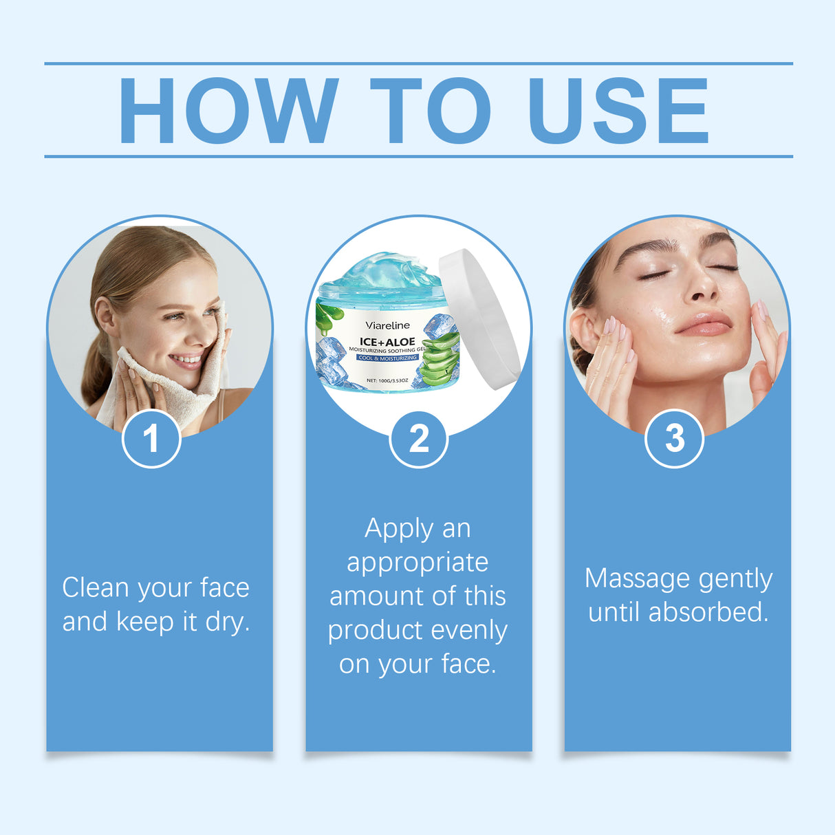 Aloe Vera Moisturizing Gel Moisturizing Face Essence Repair After Sun Facial Care