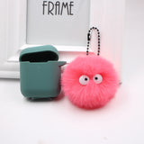 Spirited Away Dust Elf briquettes keychain pendant plush round student bag key pendant gift - V.I.P Digital Presence