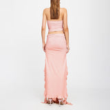 Summer new one shoulder jellyfish lace set skirt spicy girl outfit - V.I.P Digital Presence