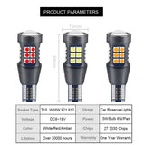 NLpearl 2x Signal Lamp W16W LED T15 921 912 Bulb Super Bright 3030 27SMD T15 Led Canbus Auto Backup Reserve Lights Tail Lamp 12V - V.I.P Digital Presence