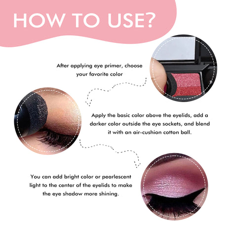 Lazy Eye Shadow, Natural Development Pearlescent Matte Beginner Daily Makeup Glitter Eyeshadow - V.I.P Digital Presence