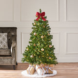 4.5' Hinged Tree with 200 Clear Lights-UL,Dia:32 - V.I.P Digital Presence