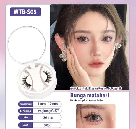 Natural Thick Portable Adhesive Free Eyelash Magnetic Suction Eyelash Style - V.I.P Digital Presence