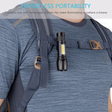 COB LED Flashlight Super Bright Waterproof Handheld Flashlights Torch Pocket Work Light for Emergency Lighting - V.I.P Digital Presence