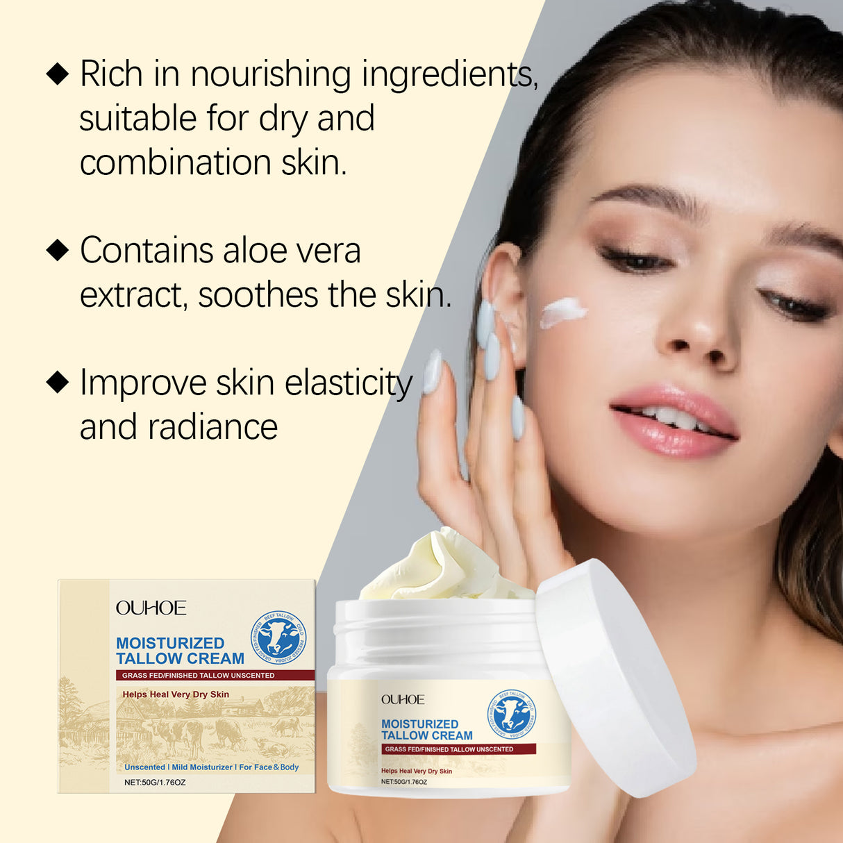 Tallow Moisturizing Cream Tallow Moisturizing Cream For Delicate Face And Skin