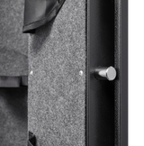 5 gun safes with 3 pistol pockets, quick access biometric adjustable heavy-duty gun rack mounted gun safes - V.I.P Digital Presence