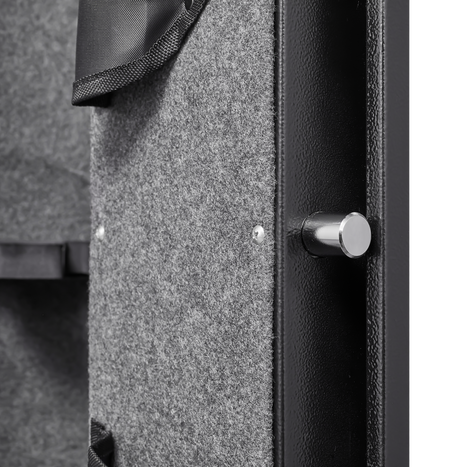 5 gun safes with 3 pistol pockets, quick access biometric adjustable heavy-duty gun rack mounted gun safes - V.I.P Digital Presence