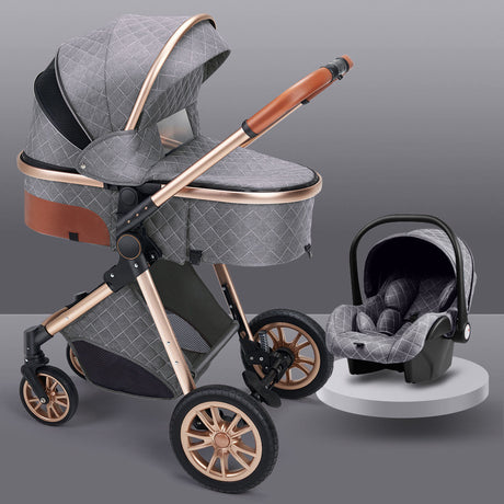 High landscape baby stroller that can sit or lie down lightweight folding two-way shock-absorbing newborn baby stroller - V.I.P Digital Presence