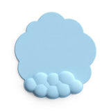 Alfombrilla de ratón con reposamuñecas para teclado, nube, antideslizante, espuma viscoelástica, para escritorio, oficina, gamer, ratón, reposamuñecas