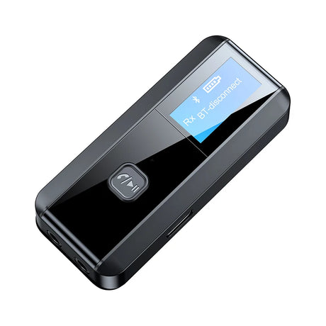 LCD display screen Bluetooth 5.0 receiver transmitter 2-in-1 audio adapter computer TV speaker - V.I.P Digital Presence