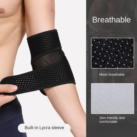 Sports elbow protection men's fitness arm cover arm joint protection warm elbow cover strap protection - V.I.P Digital Presence