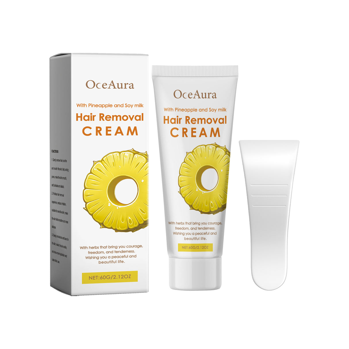 Soybean Hair Removal Cream Mild And Non-Irritating For The Whole Body Apply Moisturizing And Gentle Pure Skin Hair Removal Cream