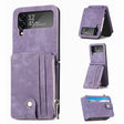 Suitable for Samsung Galaxy Z Flip4 folding phone case zipper card insertion protective cover Z Flip3 flip cover - V.I.P Digital Presence