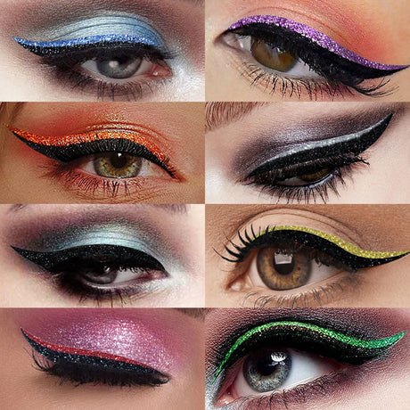 Eyeliner Stickers, Silver Light Makeup Eye Patch Party Nightclub Stage Silver Light Stage Double Eyelid Patch - V.I.P Digital Presence